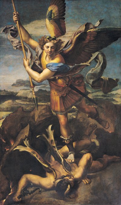 San Michele che sopraffà il Demone da Raffaello Sanzio Raphael